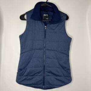 Marmot Vest Womens Small Blue Puffer Zip Jacket Coat Outdoors